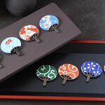和　うちわ２【片耳用】　ピアス（イヤリング）お祭り　着物や袴にお勧め伝統工芸　 