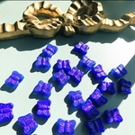 【6コセット】#czech beads#チェコビーズ　butterfly 蝶々14✖️10㍉blue/pink