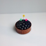 着物リメイク　絣　針刺し　ピンクッション