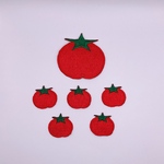 【在庫処分】トマトワッペン　6枚セット☆ きらりぼん☆