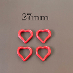 importアクリルチャーム　レッド　4個入り