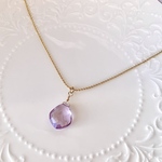 ピンクアメジスト の ネックレス  ❇︎ ︎天然石 ❇︎ Minette☆ NE102