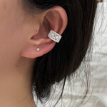 【イヤーカフ】1個入り　レース　片耳　シルバー　イヤーカフパーツ　アクセサリーパーツ　イヤカフ