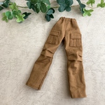 ひざタック入りパンツ　キャメル