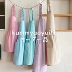 【kummyaayui様オーダー品】ギンガムチェックがポイント 女の子用 子供 キッズ エプロン＆三角巾【受注制作】