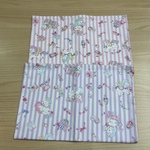w60×40cm W55×35cm ランチョンマット2枚セット ラベンダーストライプ 水色無地 ユニコーン スイーツ 星 ハート 女の子 小学校 机サイズ