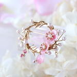 《特集掲載》桜とパールのブローチ