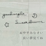 ブラック　おやすみなさい　良い夢見てね　ワイヤーレタリング　ワイヤーアート　虫ピン無料