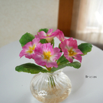 ちょこんと ジュリアン 摘んできたお花をちょこっと一輪挿し✿クレイフラワーNO.MWS2−5PD
