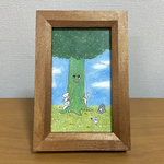 ミニ原画「ブロッコリーツリー」(額装)