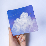 空・絵画『麗空No.32』-アクリル画・星・雲・空・原画・テクスチャーアート・超現実主義・印象派-by麗しの空