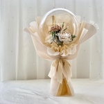 HBS-59 Antique pink rose バルーンフラワー　バルーンブーケ　祝電　電報　結婚式　誕生日