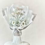 HBS-62 brilliant white バルーンフラワー　バルーンブーケ　バルーン　祝電　電報
