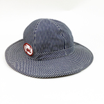 ◆ヒッコリーワッペン刺繍入りつばHAT◆