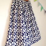 ＊ネガポジパンダ♪ティアードスカート(navy)＊