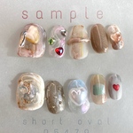 〈現品〉 一点限り  Valentine  teco sumple ネイルチップ