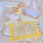【ꫛꫀꪝ✧‧˚】ねこちゃんのゆめかわテントキーホルダー　ハンドメイドレジン　キーホルダー　ハンドメイドキーホルダー　シャカシャカキーホルダー　シャカシャカ　シェイカー　サーカステント　猫