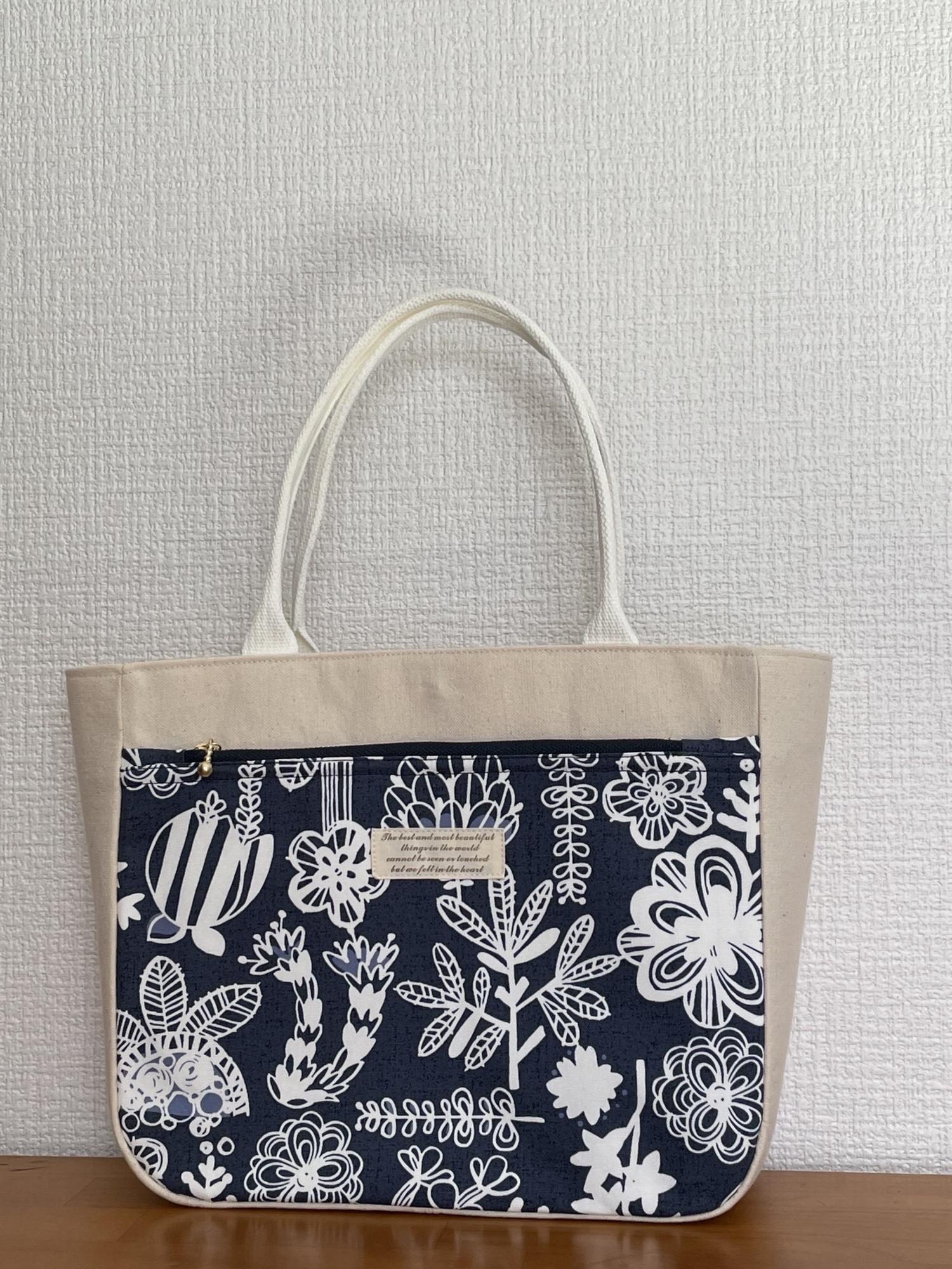 ハンドメイド、トートバック、倉敷帆布、ベルト、ラウンドトート