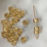 8pcs beige curve cabochon