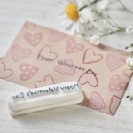 消しゴムはんこ♡Happy Valentine's Day手書き1行♡