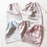 nikopon0310様オーダー*くすみリボングレージュ、ブルー＆ピンク5点セット