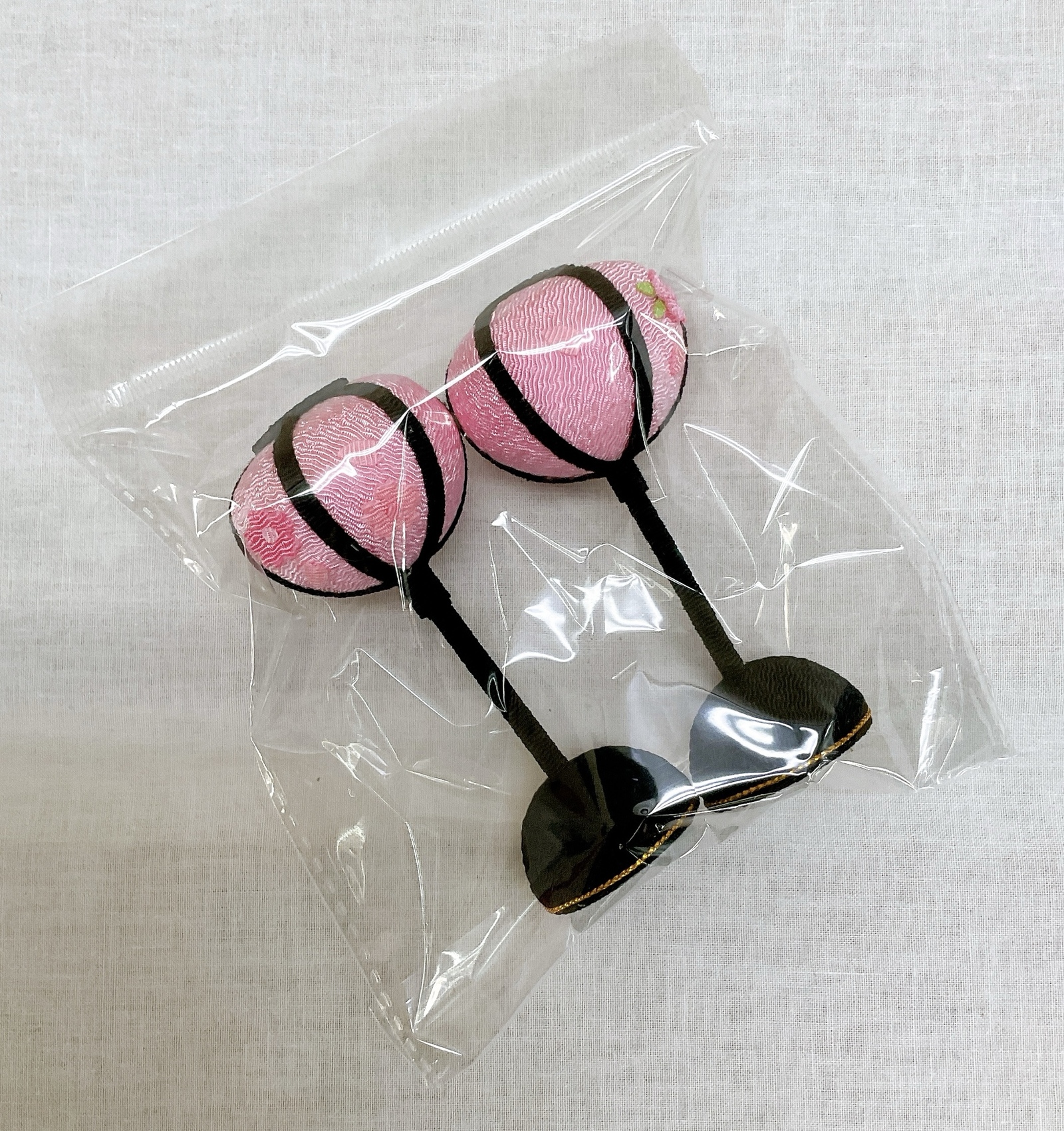 雛小道具【雛台＆桜金屏風 高さ19cm＆ぼんぼり一対】3点セット