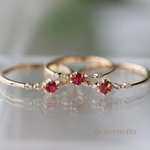 受注製作 ＊  red zirconia ring