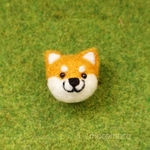 【受注制作作品】フェルティングリング・柴犬（赤)