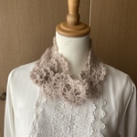 シルクモヘアのミニマフラー