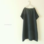 ポンチョ。C&Sカラーリネン　木いちご色　【М】