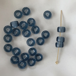【特価】20pcs  ブラウン チューブ アクリルビーズ