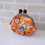【C】お菓子なレトロアニマル♡あめ玉ゲンコのがまぐちポーチ 
