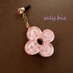 saly☆かわいいお花のイヤホンジャック