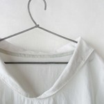 小さなセーラー襟のシャツ　white