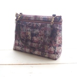 ａさまorderのおしなもの　リバティ　Archive Gingham　ダスティローズ　ビニコのｗファスナーレクタングルバッグ　26×20×8cm