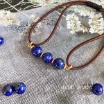 ラピスラズリ（12月誕生石）のヘアゴム☆天然石パワーストーン