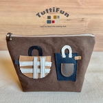 tuttifun＊bag  pouch  -brown
