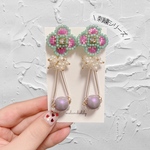 刺繍シリーズピアス