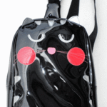 【送料無料】ミニリュック わいい 猫 柄 顔 エナメル クロトラ