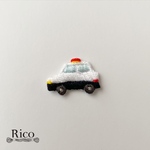 働く車・パトカーの手刺繍アイロンワッペン