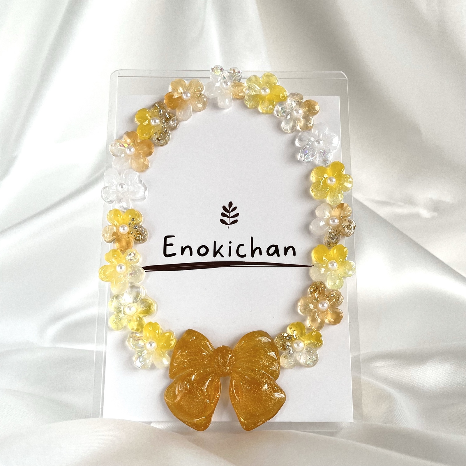 B7】花冠から見る世界(イエロー) 硬質デコケース - Enokichan