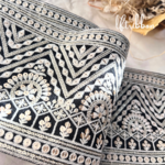 ブラック☆インド刺繍リボン 