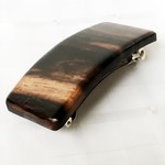大人の装いに！黒柿のバレッタ③