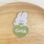 うさぎワッペン　1枚
