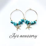 ✴︎夏colorフープピアス【ヒトデ】✴︎