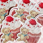 ダイカットメモ⁑cherry cupcake