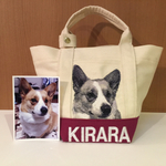 chiee1021様オーダー品❤︎愛犬の刺繍バッグ