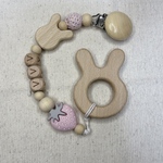 【Flower×いちご×うさぎ💗 】　マグマグフォルダー（マグホルダー）/おしゃぶりホルダー（歯固めホルダー）/ブランケットホルダー（マルチホルダー）出産祝い