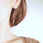2wayパールクロスピアス（8ｍｍ）