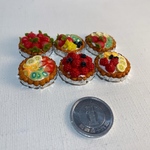 ミニチュアフルーツタルトケーキ　6個セット🥰